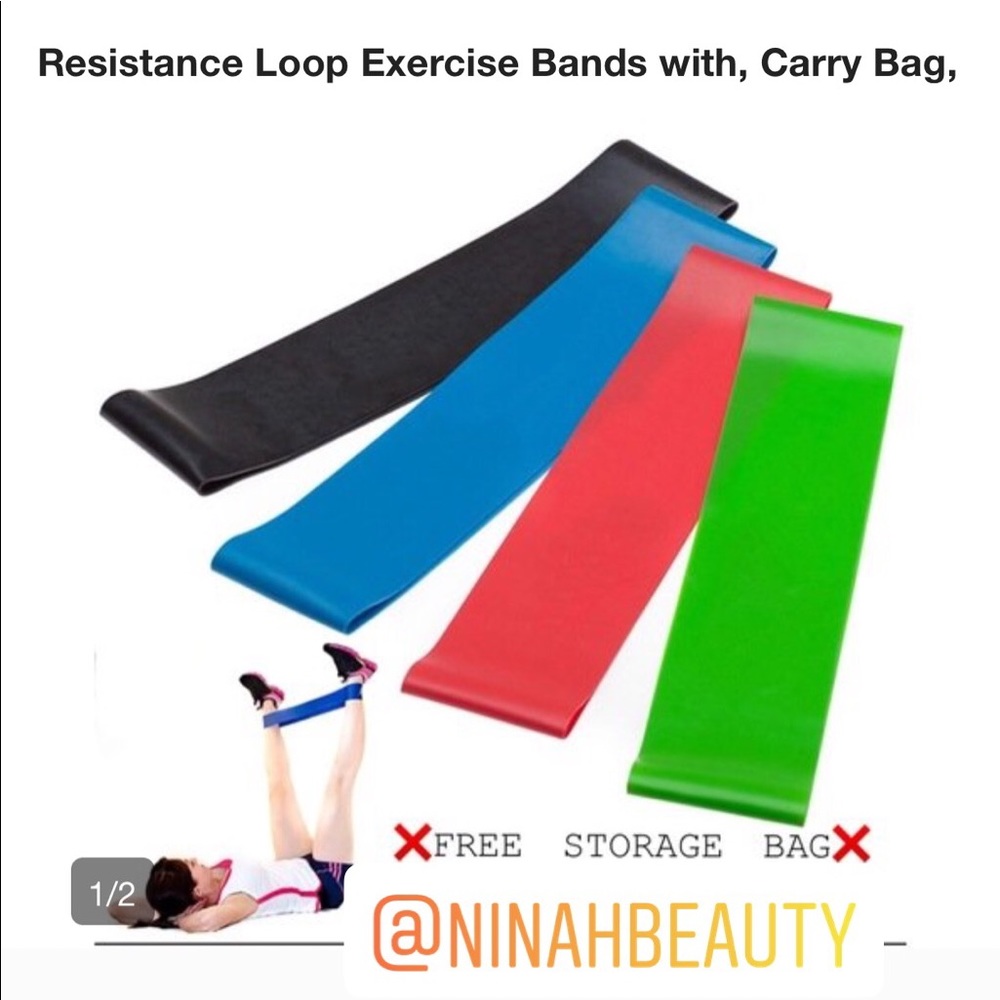 Workout resistance bands 4 pcs
